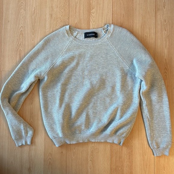 Minkpink XS grey ribbed sweater - Picture 1 of 5